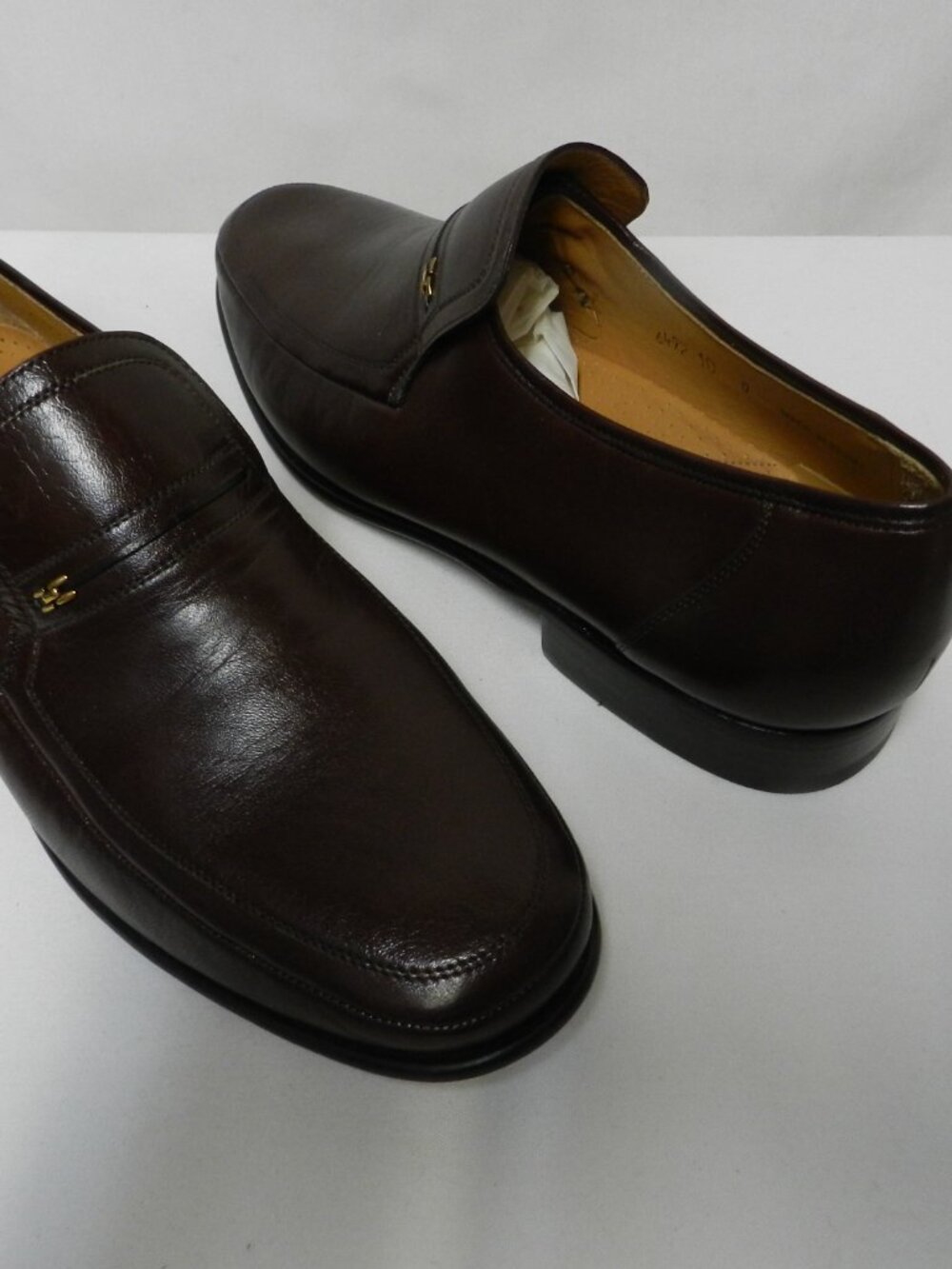 Magnanni Leather Vintage loafers slip-on brown Spain NEW Size Sz 10 M